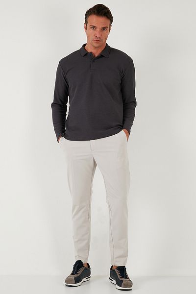 Buratti Ανδρικό βαμβακερό ιδρώτα Polo Neck - Κανονική Εφαρμογή 5905715