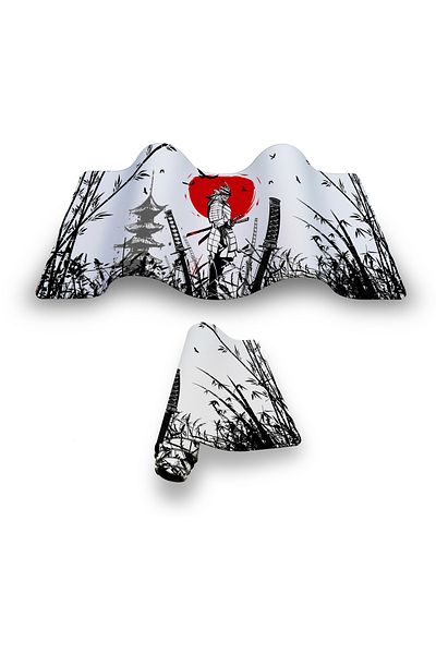 PORGE 90X40 Samurai Gaming Mouse Pad - XXL Large White Gaming Mousepad