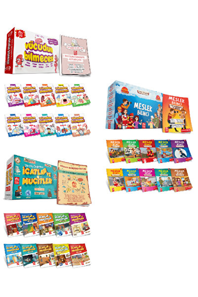 Model Eğitim Yayınları - Meslek Bilinci + İcatlar ve Mucitler + Vücudun Bilmecesi Hikaye Serileri