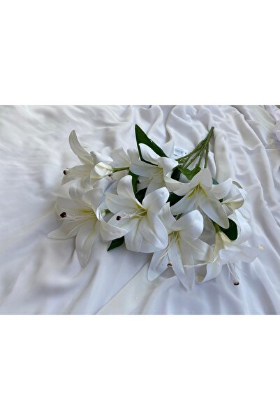 Z&B FLOWERS Lilyum Yapay Çiçek Dekor çiçeği Organizasyon Çiçeği Vazo Çiçeği