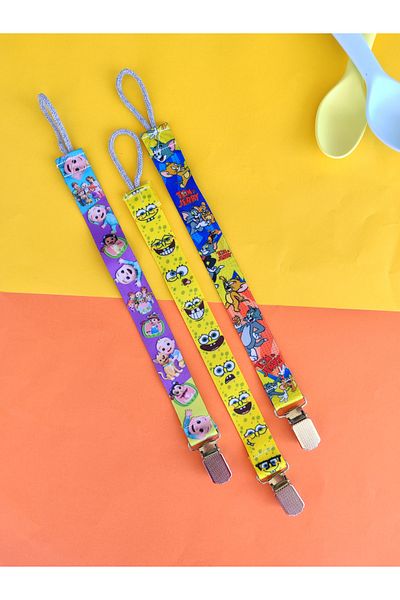 3Baby 3 Pacifier Straps - Pacifier Holder - Pacifier Chain
