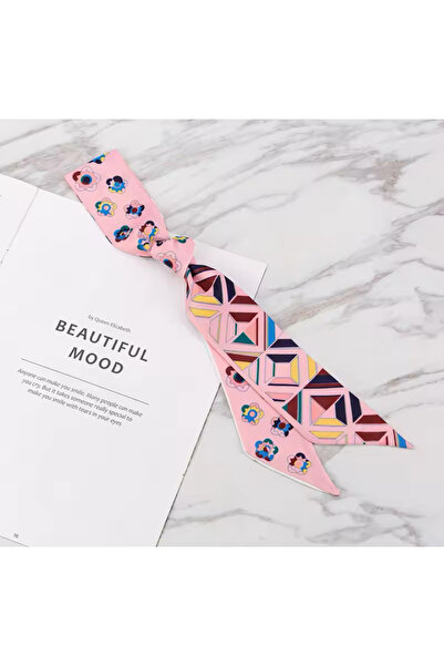 Purple Adv Saint F Pembe İnce Fular