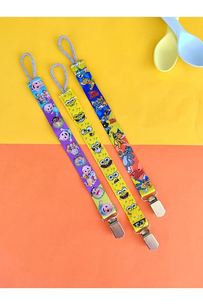 3Baby 3 Pacifier Straps - Pacifier Holder - Pacifier Chain