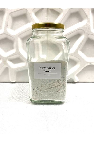 Karçiçeği Home 3000 ml Gold Decorative Detergent Jar with Metal Lid - Glass (Ing)