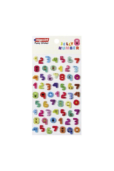 Bigpoint Pack of 15 Sticker Numbers