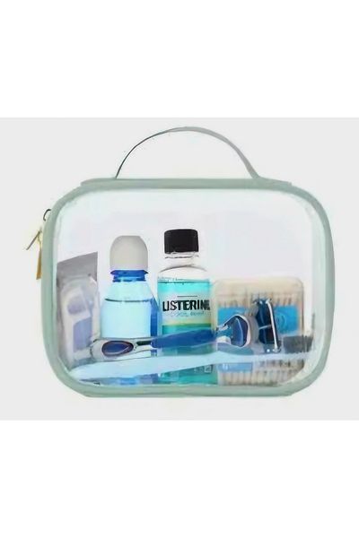 Ankaflex High Quality Transparent Portable Liquid Proof Pvc Vegan Leather Multi-Purpose Travel Makeup Bag
