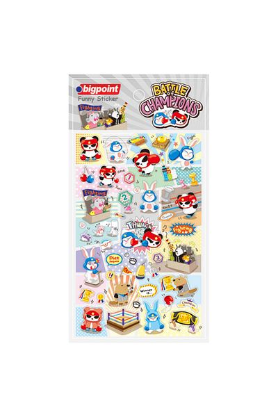 Bigpoint Champions War Sticker - Pack of 15
