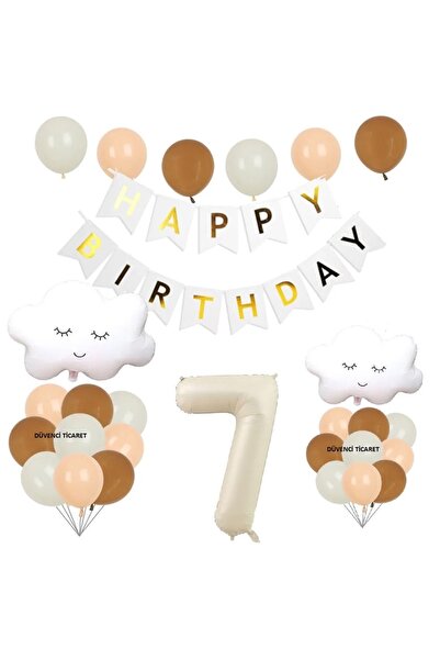 DÜVENCİ TİCARET SET BALON DE VÂRSTĂ RETRO COLOR CLOUD FOLIO