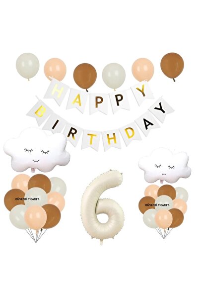 DÜVENCİ TİCARET SET BALON DE VÂRSTĂ RETRO COLOR CLOUD FOLIO