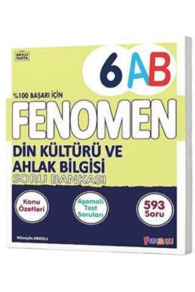 Fenomen Yayıncılık 6. Sınıf Din Kültürü ve Ahlak Bilgisi A-B Soru Bankası