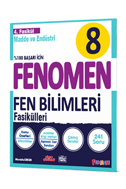 Fenomen Yayıncılık 8. Sınıf Fen Bilimleri 4. Fasikül Madde ve Endüstri