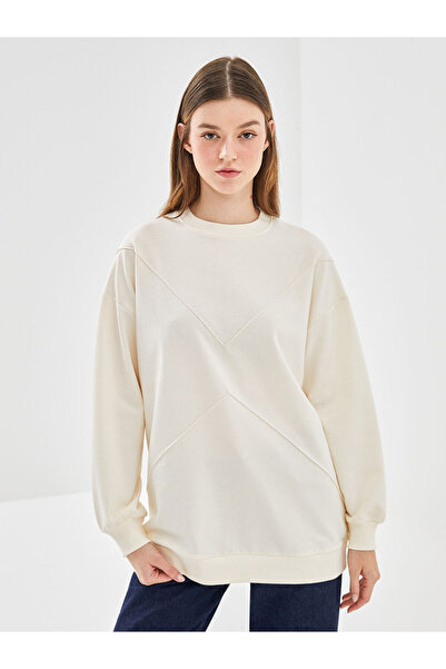 LC Waikiki Lw - Bisiklet Yaka Kadın Sweatshirt Tunik