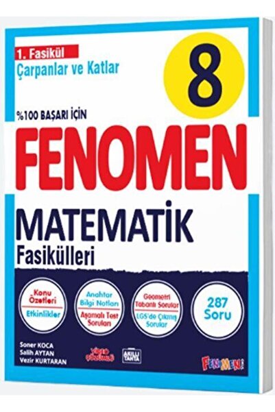 Fenomen Yayıncılık 8. Sınıf Matematik Fenomen Fasikül 1 Çarpanlara Ayırma