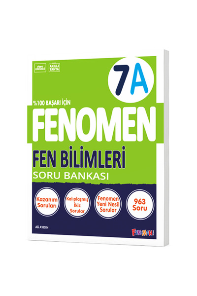 Fenomen Yayıncılık 7. Sınıf Fen Bilimleri A Soru Bankası