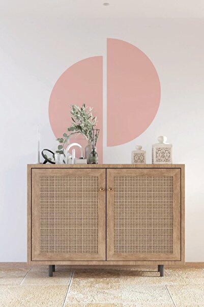 KanvasSepeti ورق جدران من القماش ذاتي اللصق بنمط بوهو بوهيمي نصف دائرة مزدوجة