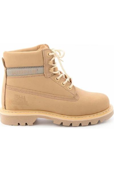 Caterpillar Caramel Δερμάτινες Γυναικείες Μπότες Bootie Cat 0111000101