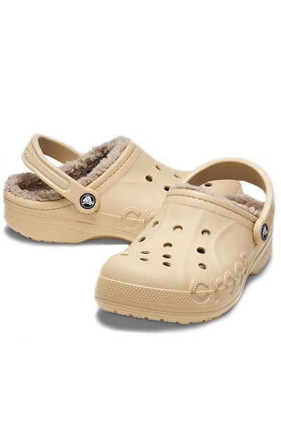 Crocs Baya Lined Clog Furry Home and Outdoor Slippers