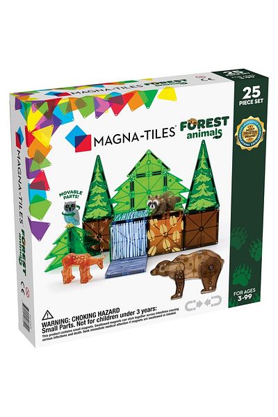 Magna Tiles Magna-Tiles ®   - Forest Animals - 25 Pieces