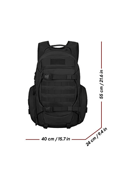 Protector Plus 45l Su Geçirmez Outdoor Sırt Çantası Sportif Siyah