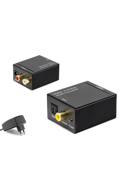 HADRON Hdx1300 Digital to Analog Audio Converter Dac Adapter - Optical to Rca