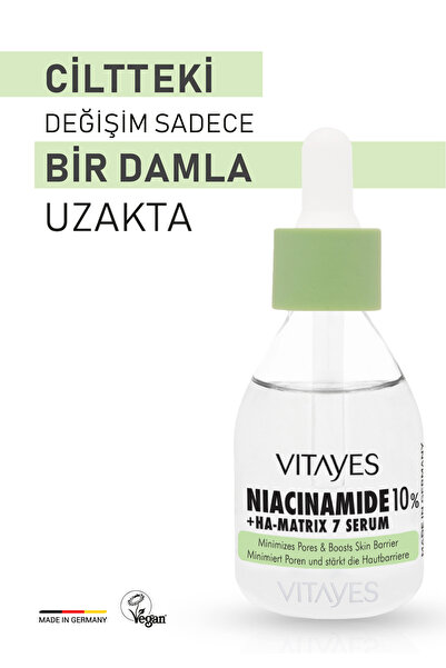VITAYES Bakuchiol %1 Ve Squalene Niacinamide Ve Hyalüronik Asit Gözenek Sıkılaştırıcı Cilt Bakım Serum Set
