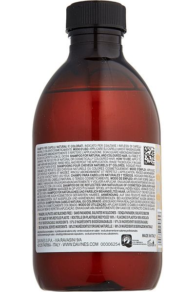 Davines شامبو تعزيز سلامة الشعر: ALCHEMIC Golden 9.46 أونصة سائلة. BEAUTYSECRETSQ21