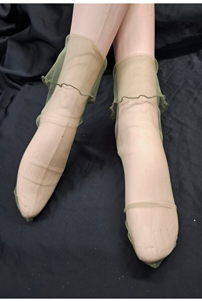 es moda shop Green Soldier Salsa Frilly Short Tulle Socks