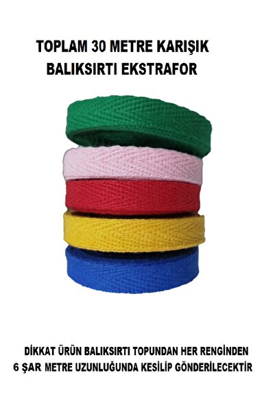 U5 FASHION 1 Santim 5 Renk Dar Dokuma Balıksırtı Ekstrafor Takımı 6 Er Metre ...