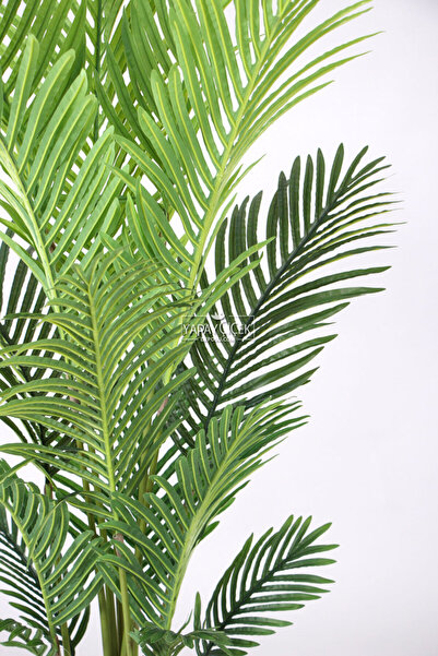 Yapay Çiçek Deposu Yapay Areka Ağacı Gerçek Dokulu 17 Yapraklı 185