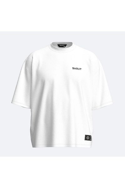 Shout Oversize Boxy Fit Basic Unisex T-Shirt