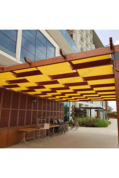 sizenelazım 50cm x 1m Sarı Su Geçirmez Dekoratif Gölgelik