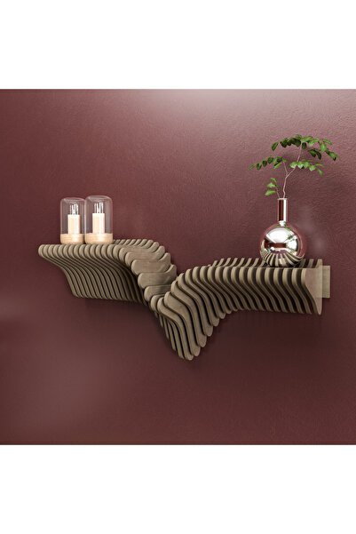 Barida Sanat Ahşap Duvar Rafı, Özel Tasarım Duvar Rafı, Dekoratif Raf 100 Cm ...