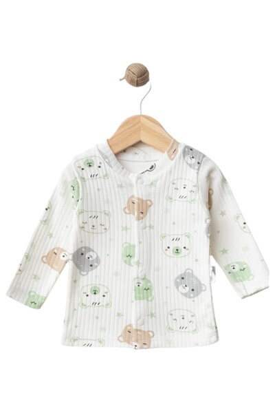 Dumledo Teddy Bear Patterned 2-Piece Baby Pajama Set (Top & Bottom)