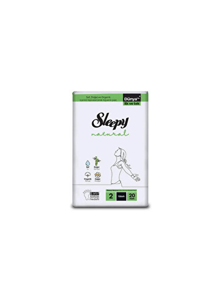 Sleepy Naturel Ultra Hassas Hijyenik Ped Uzun 20 adet*2 Paket Toplam 40 Adet