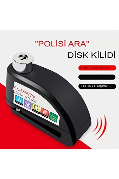 Volta Alarmlı Disk Kilidi Motorsiklet Martı Scooter Bisiklet Sesli Alarm 110 Desibel Yüksek Ses
