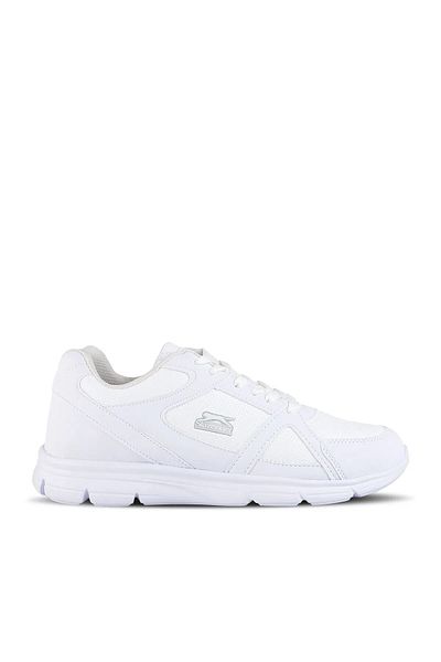 Slazenger Γυναικεία χειμερινή αδιάβροχη αντιολισθητική σόλα ελαφριά άνετα ορθοπεδικά δερμάτινα αθλητικά παπούτσια σε λευκό στυλ