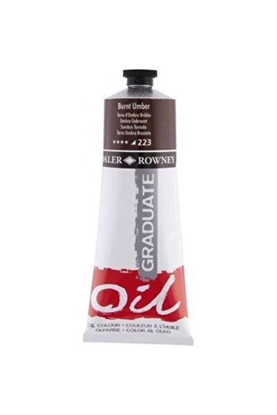 Daler Rowney Graduate Yağlı Boya 200 ml 223 Burnt Umber