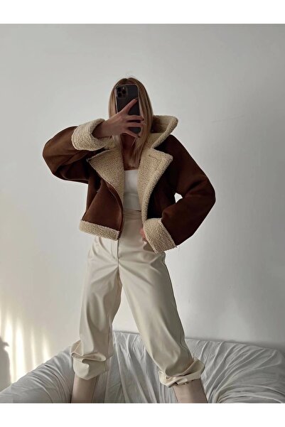 KAZAK LAMB SOFT COATED CROP NUBUCK COAT