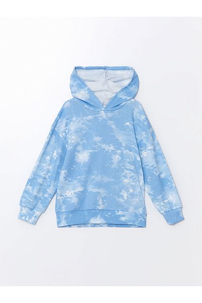 LC Waikiki Girl's Hooded Blue Tracksuit Set
