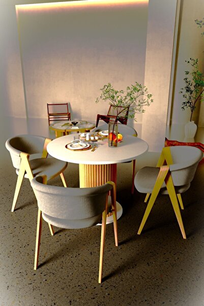 moka park avm Antoryum Yuvarlak Mutfak Masası Yemek Masası Balkon Masası Ofis Mobilyası Ahşap