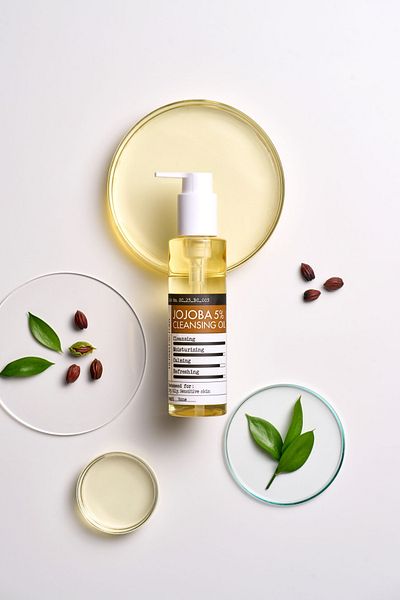 DERMA FACTORY 150ml 5% Jojoba Anti-Acne - Makeup and Facial Cleansing Oil, Derma Factory