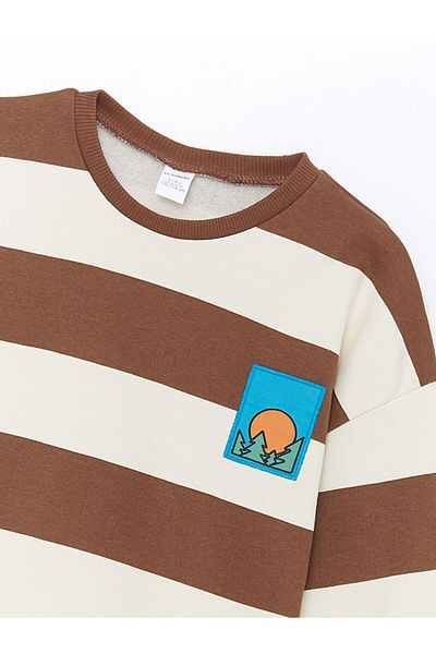 LC Waikiki Crew Neck Printed Thick Baby Boy Sweatshirt
