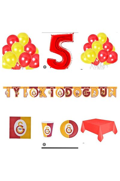 Mini Parti MINI PARTY STORE ΣΕΤ ΛΑΧΑΝΙΚΟ ΚΙΤΡΙΝΟ ΚΟΚΚΙΝΟ ΠΑΡΤΥ