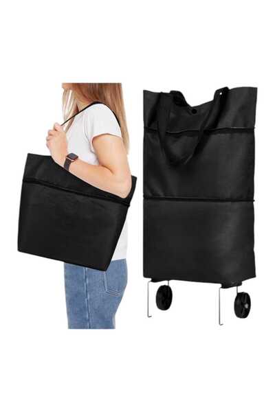 cereno KATLANIR TEKERLEKLİ ALIŞVERİŞ ÇANTASI