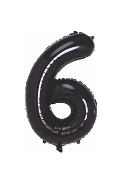 Mini Parti Black Foil Number Mini Party Store