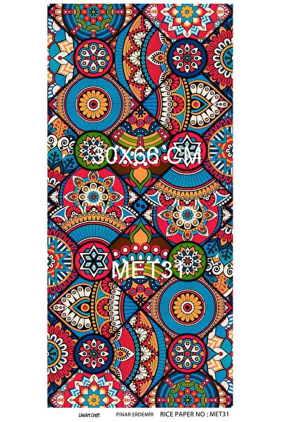 LİNEART Yapışkanlı Pirinç Dekopaj Kağıdı 30x60cm No:MET31
