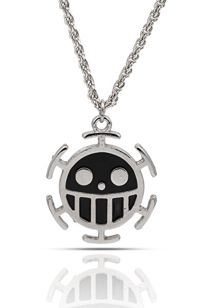 kolbi قلادة One Piece Trafalgar Law Anime Fan Luffy Bomb - باللون الأسود المع...