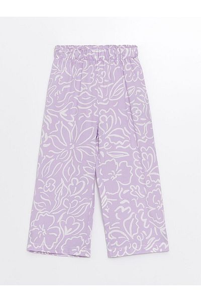 LC Waikiki LCW Baby-Mädchen-Hose mit Blumenmuster und elastischem Bund