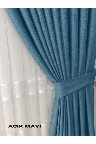 MebelPort Curtain PERDEAU DE PENTRU FOND DE LENJIERIE 1/3 PERDEAU DE INSTALARE TĂCĂ CU O SOȚĂ PENTRU CORNIȘĂ (30 DE SELEȚII DE CULOARE)