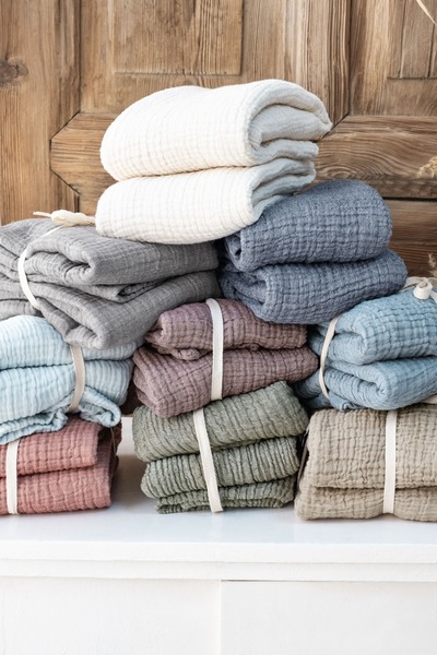 Meet MyNatural Organic Muslin Cotton Pillow Case - 4 Layers, 50*70cm, 2 Pieces